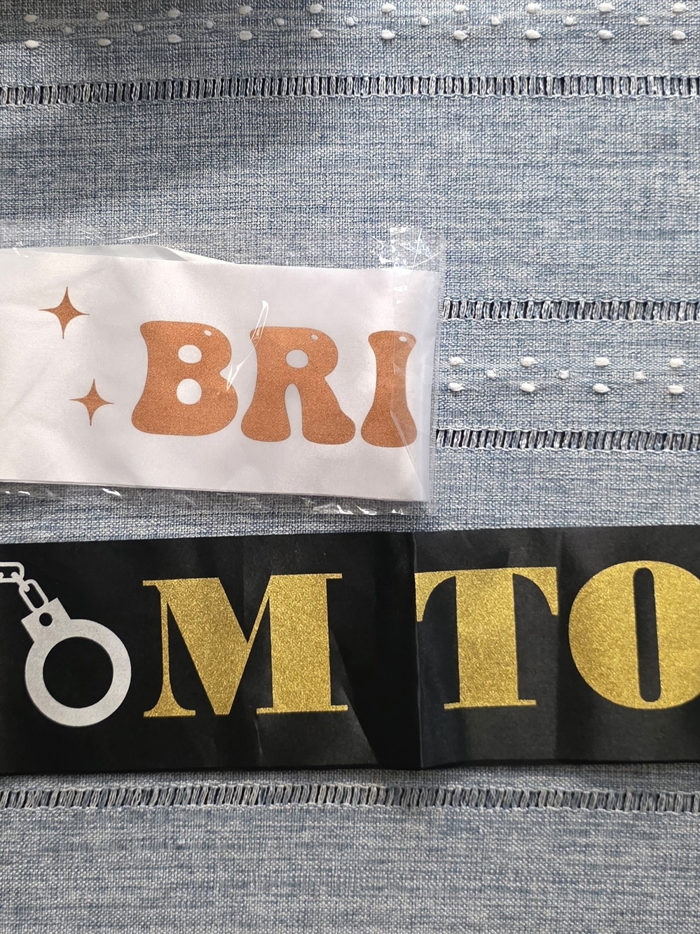 Bride & Groom To Be Sashes Bachelor Bachelorette - Picture 2 of 2